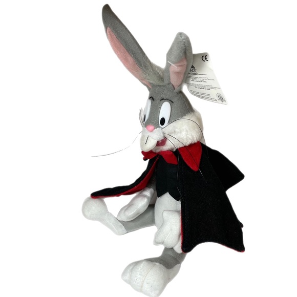 Vintage Looney Tunes Bugs Bunny Vampire Dracula Halloween Plush - Picture 3 of 9